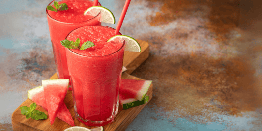 high-protein watermelon slushie