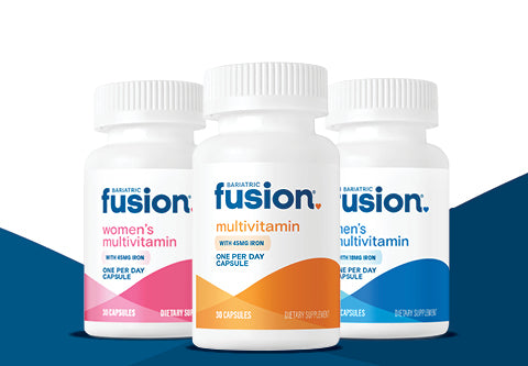 Bariatric Fusion One Per Day Multivitamin Products (Women's, Men's and capsules with Iron).