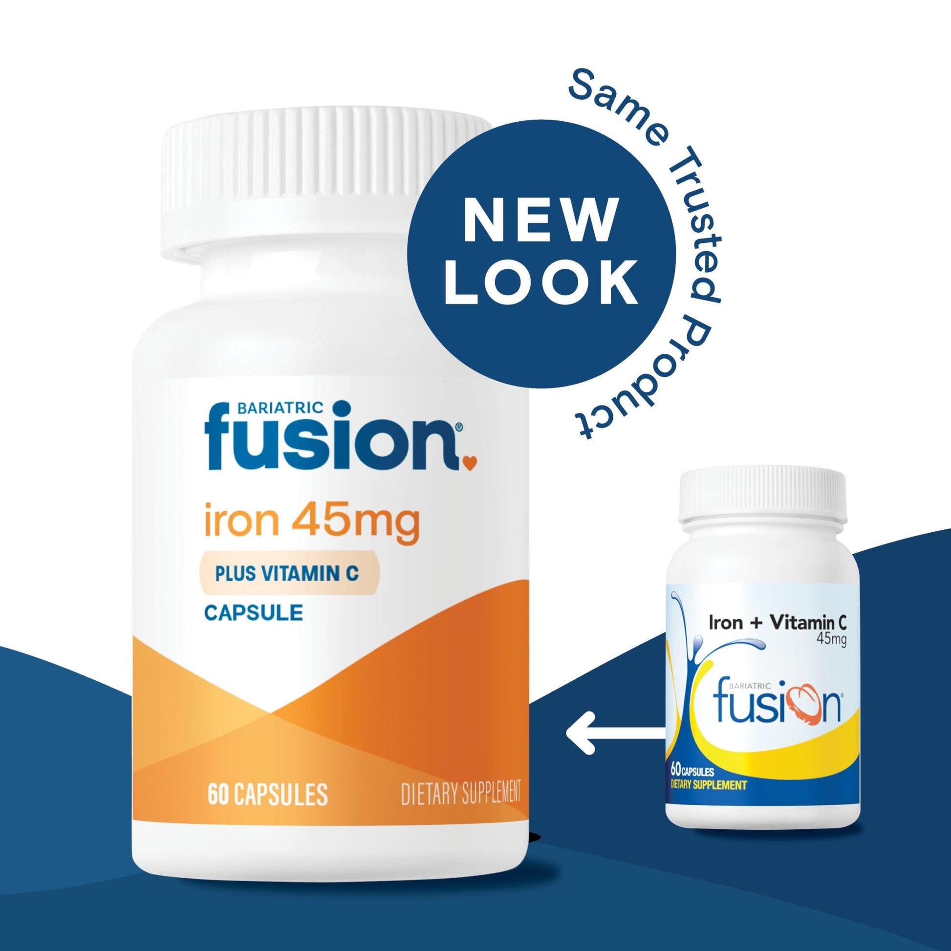 Bariatric Iron Capsule with Vitamin C new look, same trusted product.