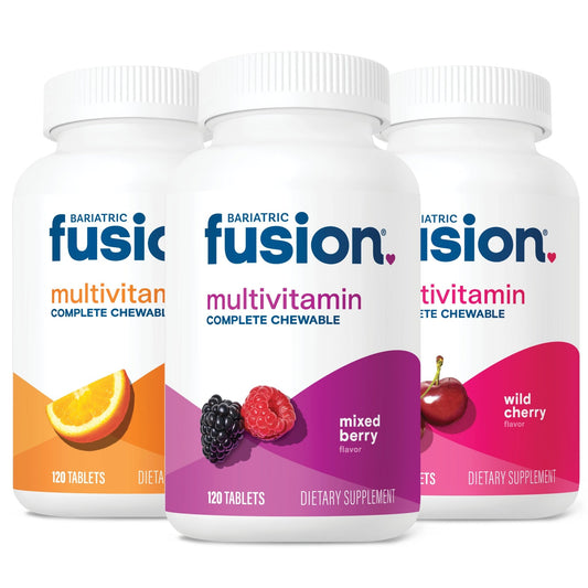 Bariatric Fusion Complete Chewable Multivitamin bundle of flavors.