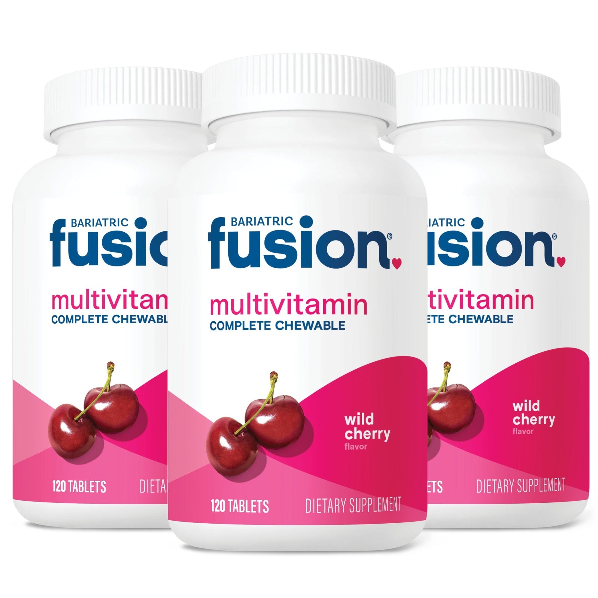 Bariatric Fusion Wild Cherry Complete Chewable Bariatric Multivitamin bundle.