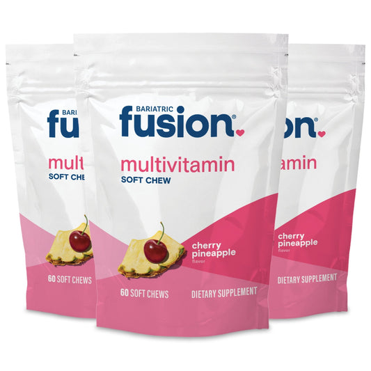 Bariatric Fusion Cherry Pineapple Bariatric Multivitamin Soft Chews bundle.