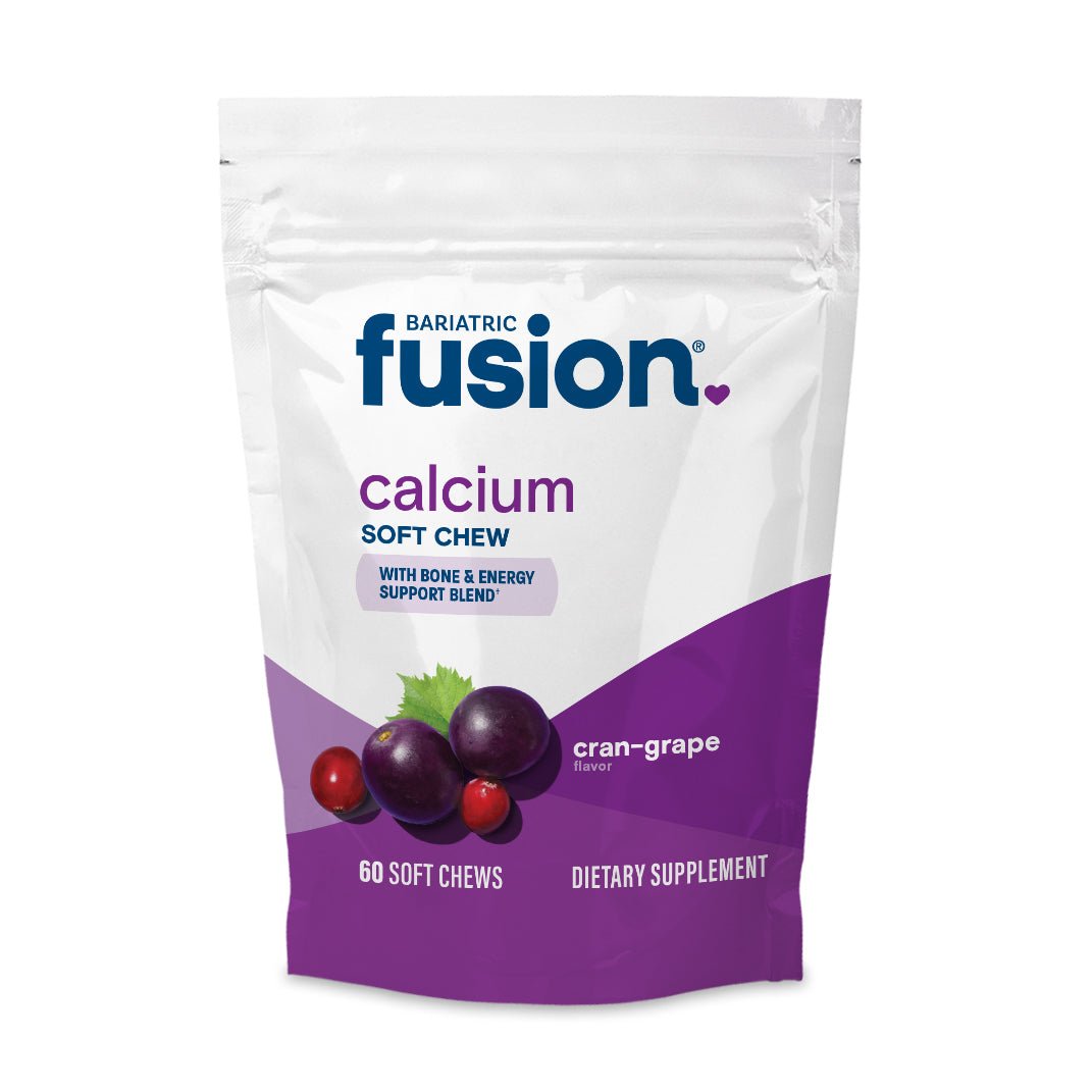 Cran-Grape Bariatric Calcium Citrate Soft Chews 60 soft chews per bag.