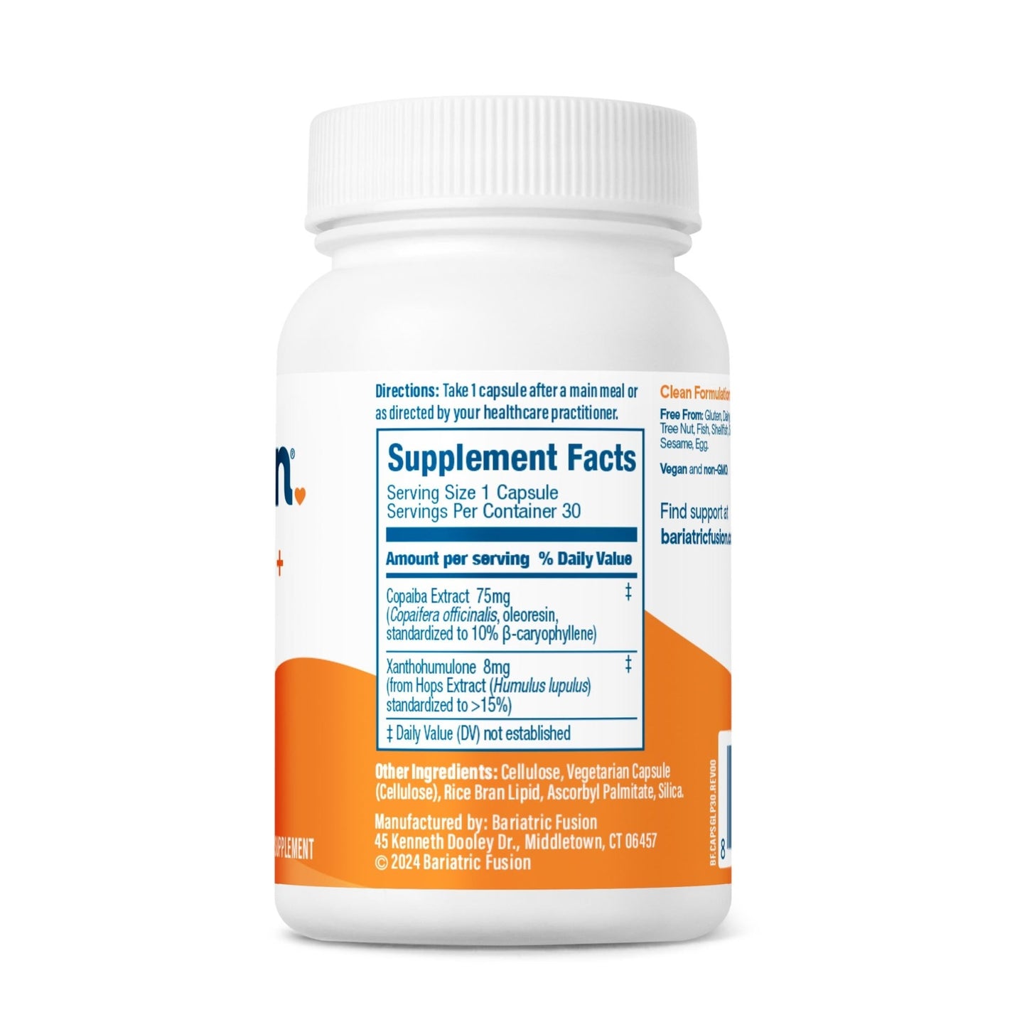 Bariatric Fusion GLP-ONE + suggested use and ingredients.