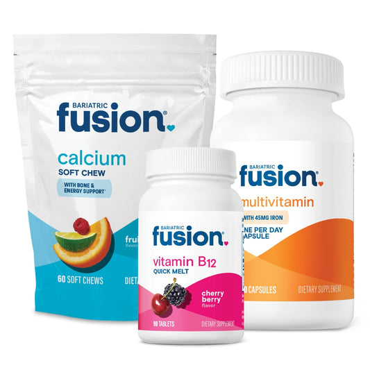 Bariatric Fusion MBS Package Two Calcium, B12 and Multivitamin Capsules with Iron.