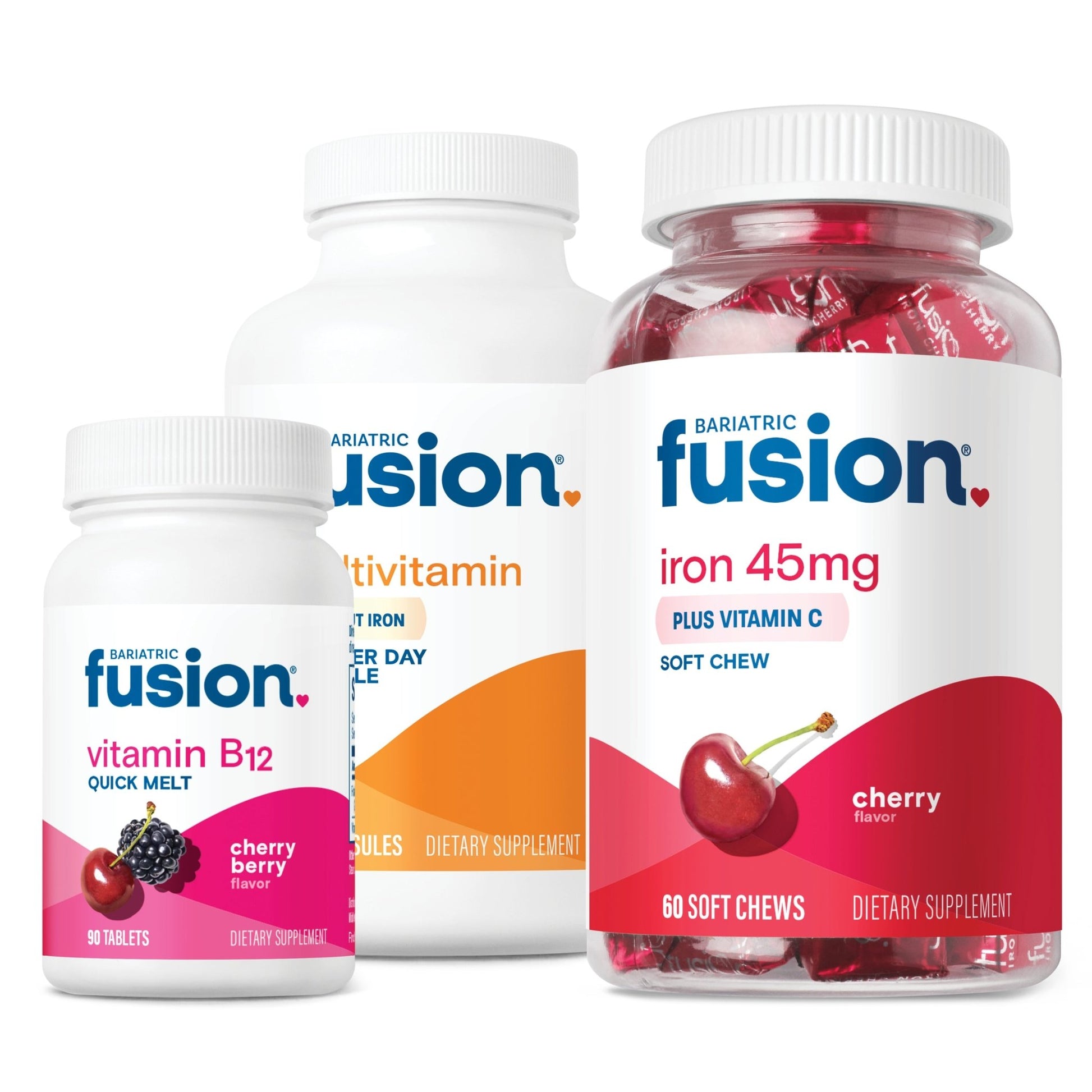 Bariatric Fusion MBS Package Four - B12, Iron, and Multivitamins.