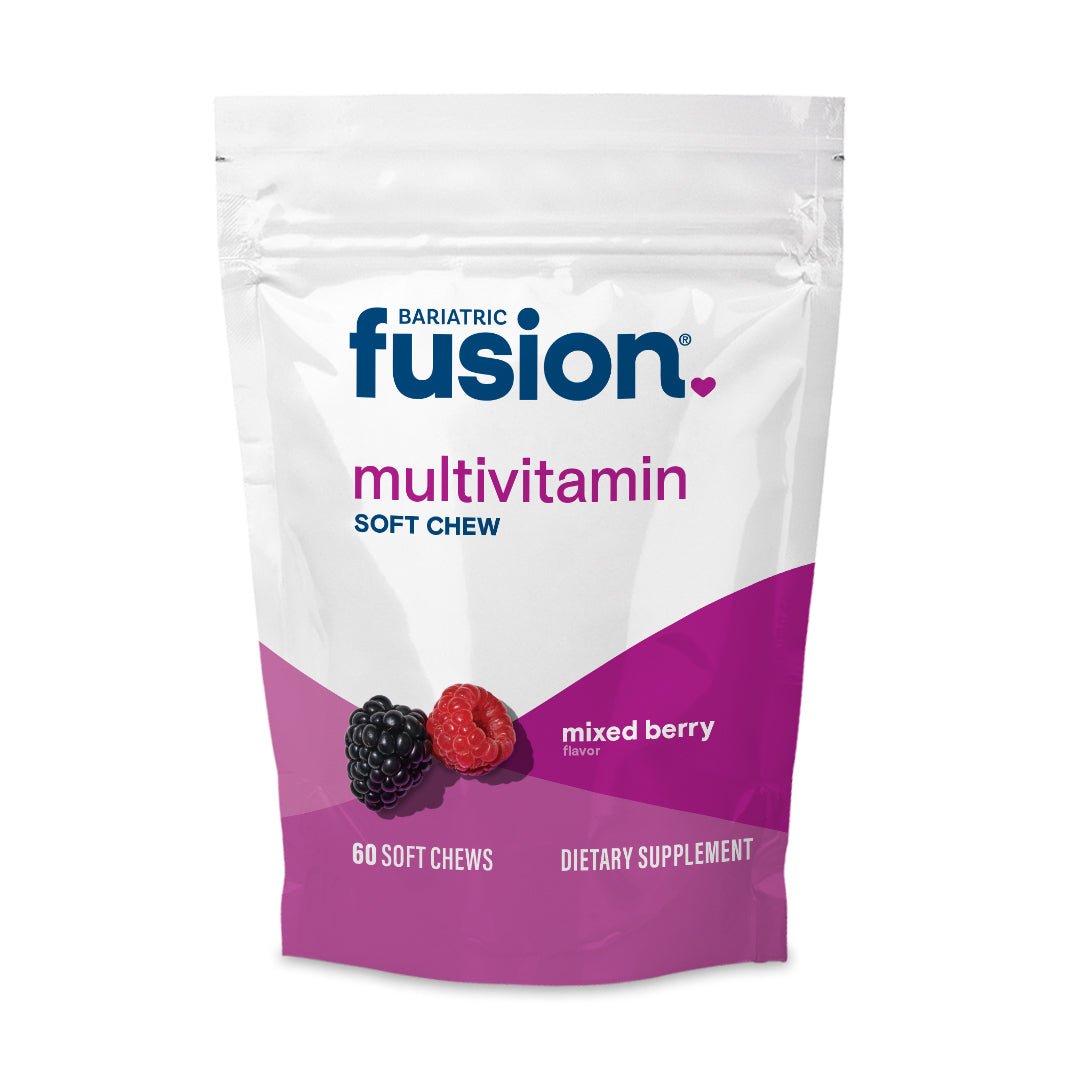 Bariatric Fusion Mixed Berry Bariatric Multivitamin Soft Chew 60 per bag.