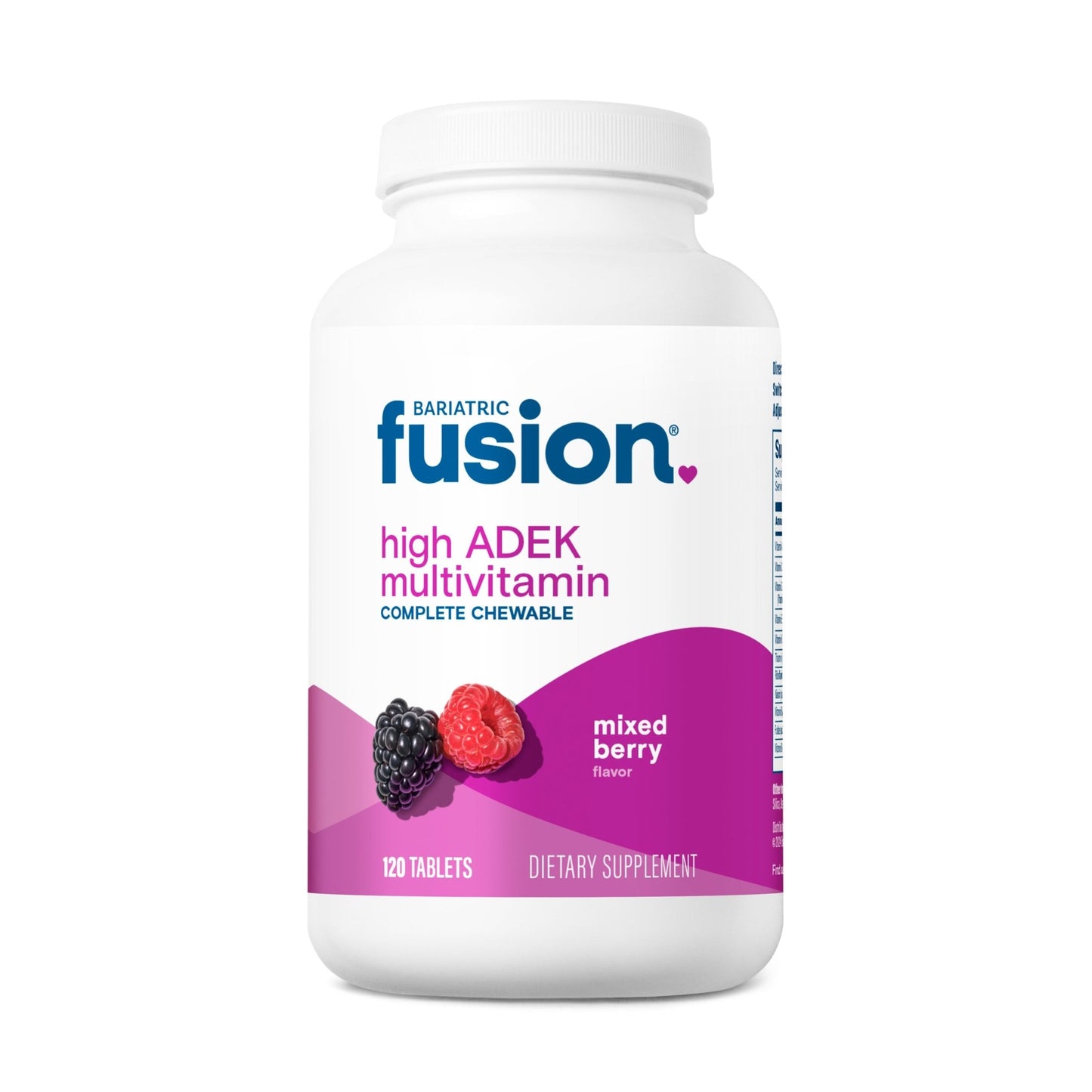 Bariatric Fusion Mixed Berry Complete Chewable Bariatric Multivitamin ADEK