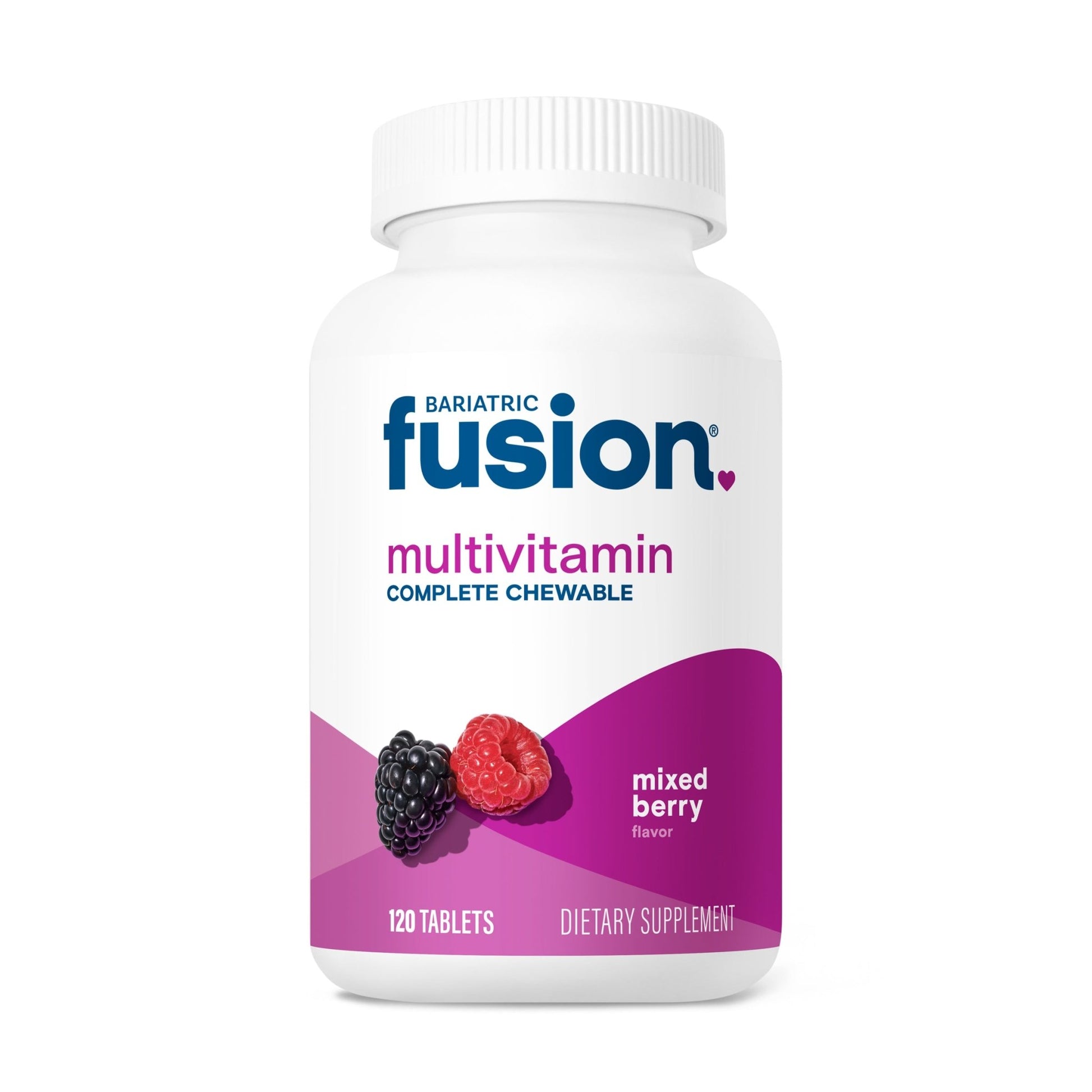 Bariatric Fusion Mixed Berry Complete Chewable Bariatric Multivitamin.