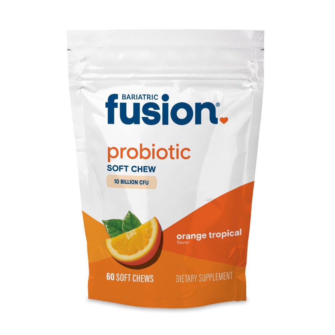Bariatric Fusion Orange Tropical Probiotic Soft Chew 60 soft chews.