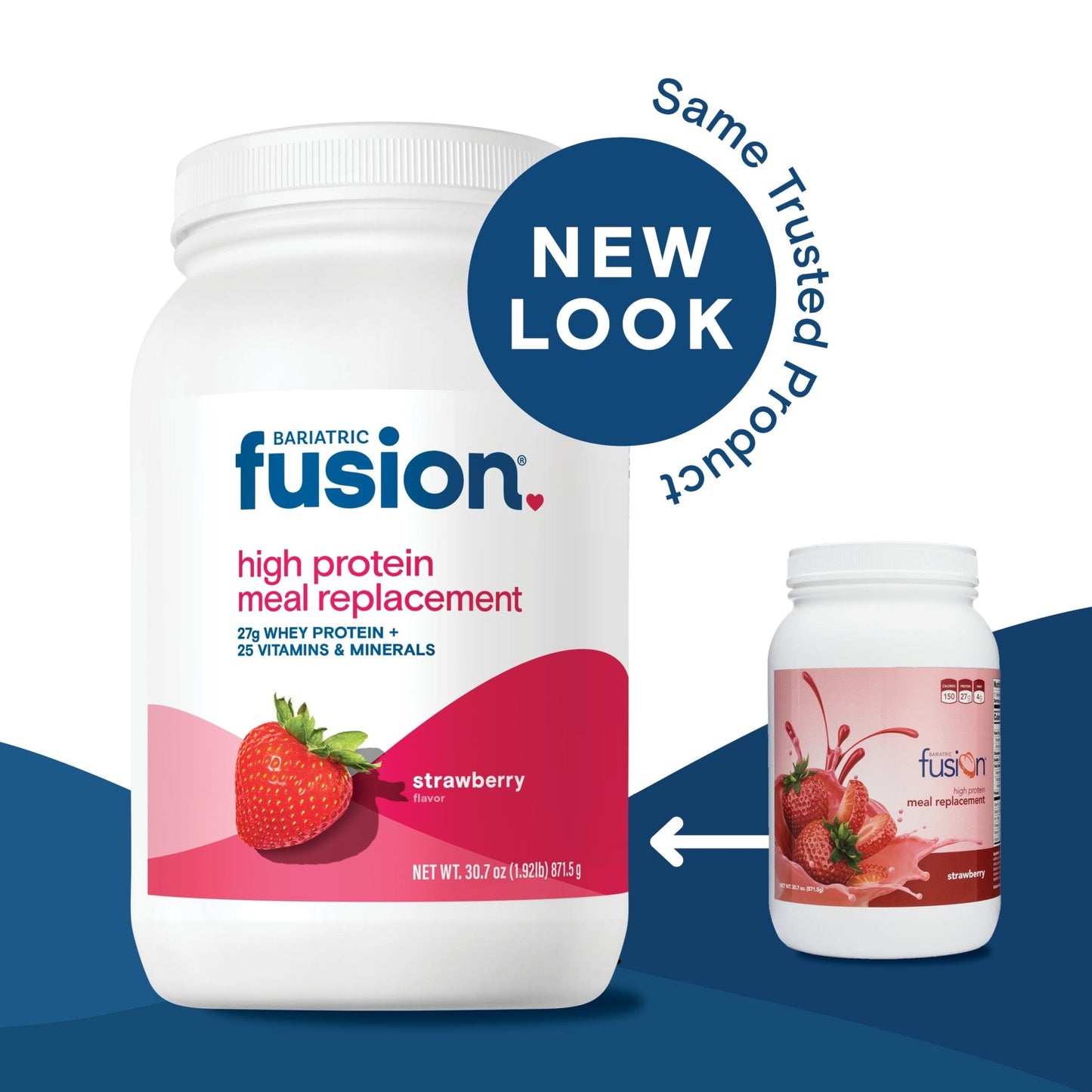 Bariatric Fusion Strawberry High Protein Meal Replacement new look, same trusted product.