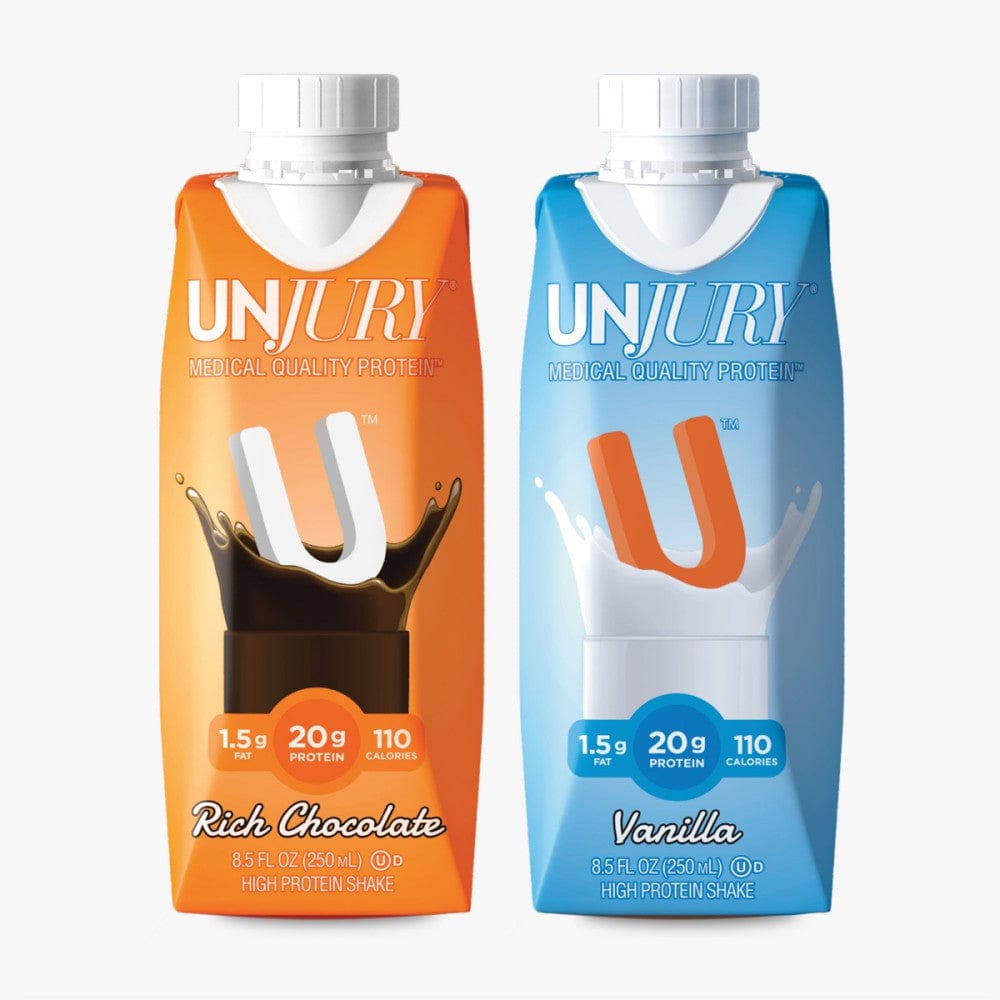 Unjury Ready-to-drink Protein Shakes Two Pack.