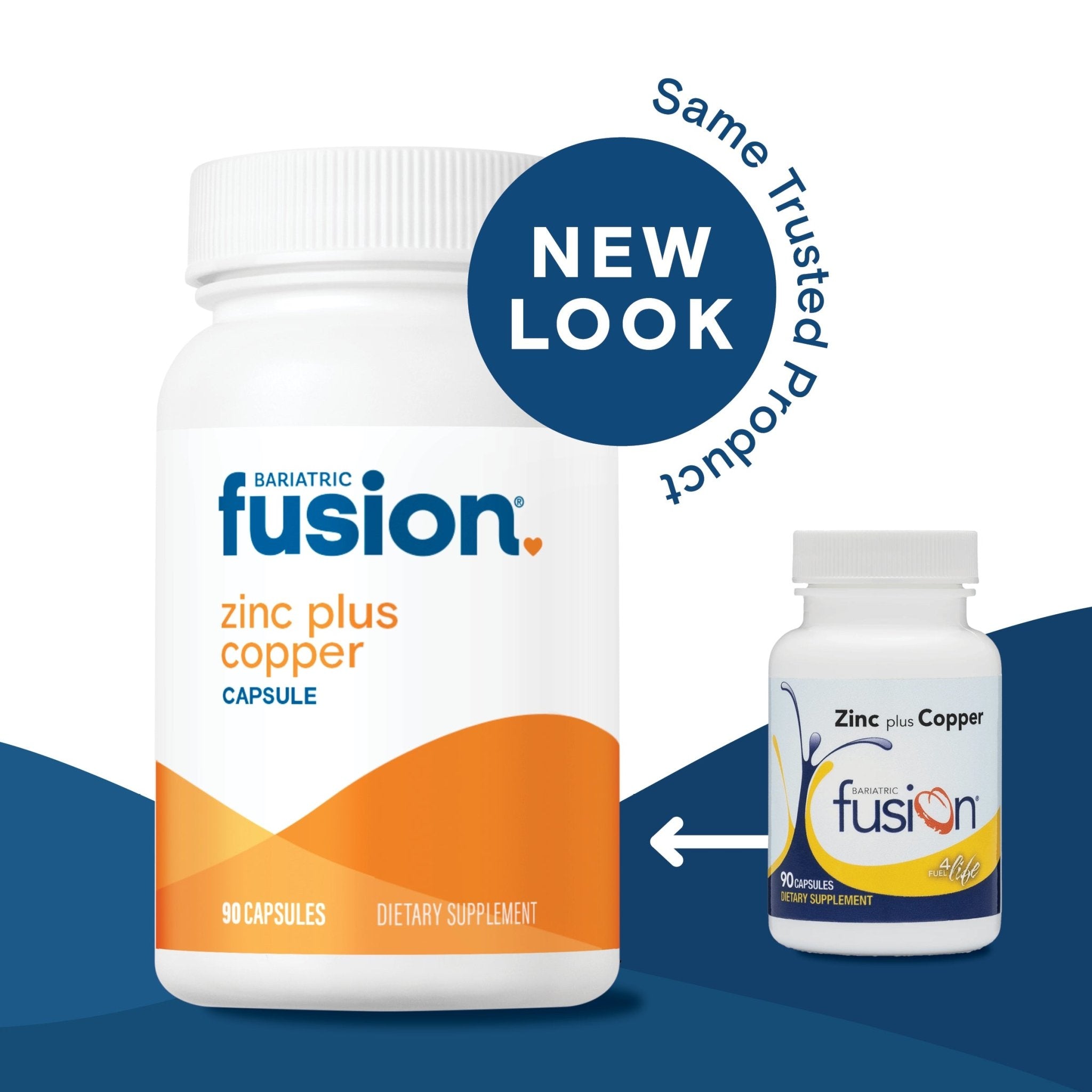 Bariatric Fusion Zinc Plus Copper new look, same trusted product.